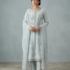 white suite silk fabric